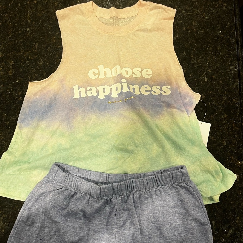 Juniors Tank Top & Shorts Spiritual Gangster & Firehouse